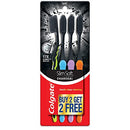 Colgate Slim Soft Charcoal Toothbrush 17x Slimmer Soft Tip Bristles (Buy 2 Get 2) Colgate
