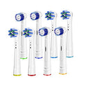 Replacement Brush Heads Compatible with Oral B,8 Pack Electric Toothbrush Heads Precision Clean Cross Action for Oral-b 7000/Pro 1000/9600/500/3000/8000 and More Voguish