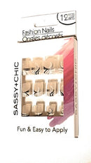 French Manicure Set Designer False Nails - Pre-designed & Professional ithinklife