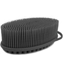 Avilana Exfoliating Silicone Body Scrubber Easy to Clean, Lathers Well, Long Lasting, And More Hygienic Than Traditional Loofah (Gray) Avilana