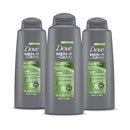 Dove Men+Care 2 in 1 Shampoo and Conditioner For Healthy-Looking Hair Lime + Cedarwood Naturally Derived Plant Based Cleansers 20.4 oz 3 Count DOVE MEN + CARE