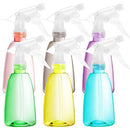 Youngever 6 Pack Empty Plastic Spray Bottles, Spray Bottles for Hair and Cleaning Solutions in 6 Colors (12 Ounce) Youngever