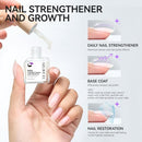 Nail Ridge Filler For Damaged Nails: Gelike ec 8 in 1 Nail Strengthener for Thin Nails and Growth - Protein Nail Ridge Filler with Top Coat Free Infinity Warehouse
