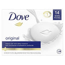 Dove Beauty Bar Gentle Skin Cleanser Moisturizing for Gentle Soft Skin Care Original Made With 1/4 Moisturizing Cream 3.75 oz, 14 Bars Dove