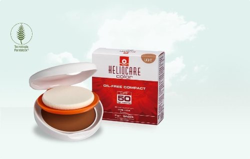 Aestheticare Heliocare Oil Free Compact Light 10g Ship Worldwide Heliocare
