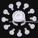 BEYELIAN Glue Rings For Eyelash Extensions, Can Fasten to Tweezers, Smart Glue Cups, Lash Glue Holder Fanning, Volume Fan Blooming Cups, Lash Extension Supplies, Disposable Plastic Rings, 50 PCS BEYELIAN