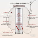 NAD+ Brilliant Brightening Serum - Advanced Formula with NAD+ 50,000PPM, Resveratrol, Exosomes, Glutathione & Tranexamic Acid Infinity Warehouse