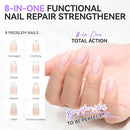 Nail Ridge Filler For Damaged Nails: Gelike ec 8 in 1 Nail Strengthener for Thin Nails and Growth - Protein Nail Ridge Filler with Top Coat Free Infinity Warehouse