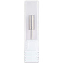 PANA Nail Carbide Cylinder Bit - Two Way Rotate use for Both Left and Right Handed - Fast remove Acrylic or Hard Gel - 3/32" Shank - Manicure, Nail Art, Drill Machine (Fine, Silver) PANA