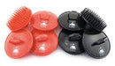 G.B.S Stylish Easy To Hold Hair Scalp Shampoo Brush Scrubber Helps To Remove Dandruff, Promotes Hair Growth Head Massager Brush For Home, Office, Travel, Gym Pack of 8 (4 Black, 4 Red) G.B.S