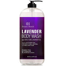 BOTANIC HEARTH Lavender Body Wash with Peppermint Oil - for Women & Men and Shower Gel - Fights Acne, Soothes Eczema and Dry Irritated Skin, Sulfate and Paraben Free - 16 fl oz Botanic Hearth