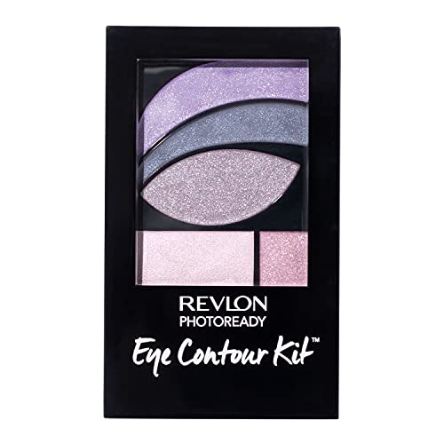 Revlon PhotoReady Eye Contour Kit, Eyeshadow Palette with 5 Wet/Dry Shades & Double-Ended Brush Applicator, Watercolors (520), 0.1oz REVLON