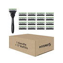 Schick Hydro Skin Comfort Sensitive 5 Blade Razor for Men, 1 Handle and 17 Refills Schick