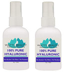 Anti Aging Wrinkle Serum of 100% Pure Hyaluronic Acid for Face - No Alcohol, No Parabens, Vegan & USA - Hyaluronic Levels Simply Decrease with Age Causing Sagging, Wrinkles, Dry Skin & Fine Lines 8oz Watts Beauty