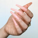 ALLKEM 360 Pcs Soft Gel Pink Tone Extra Long Ballerina XXL Soft Gel False Press on Nails full cover Set ALLKEM
