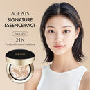 AGE20'S Signature Essence Pact SPF 50+ | Pack of 2 | 21N VANILLA | Cream Foundation, Dewy Finish, Natural Coverage | Korean Cushion Foundation Infinity Warehouse