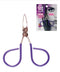 PROFESSIONAL Mini TWEEZERS with Easy Scissor Handle, The BEST PRECISION EYEBROW TWEEZERS Men/Women; PORTABLE Beauty Tools for Facial Hair, Ingrown Hair, Blackhead; 58CC Purple MADE IN MEXICO Curtis