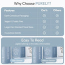 Purely | 150pc set | Hotel Soaps and Toiletries Bulk set | Airbnb Essentials for Hosts | Mini Travel Size Shampoo and Conditioner Sets | Bulk Travel Size Toiletries | Homeless Supplies Bulk Infinity Warehouse