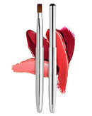Rownyeon Travel Retractable Lip Brush Applicators Flat for Lipstick Gloss Creams Portable with Cap, Professional Makeup Brush for Women Girls As Christmas Gift and Halloween Makeup Tools Camdeez