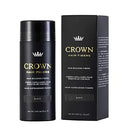 CROWN HAIR FIBERS for Thinning Hair (BLACK) - Instantly Thickens Thinning or Balding Hair for Men & Women - 0.87oz/25g Bottle - Best Natural Keratin Hair Loss Concealer CROWN HAIR FIBERS