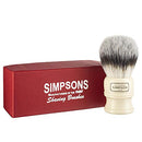 Alexander Simpson Trafalgar Synthetic Shaving Brush - Simpson Shaving Brushes - Faux Ivory Handle (T1) Simpson Shaving Brushes