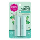 eos 100% Natural & Organic Lip Balm Sticks- Sweet Mint, All-Day Moisture, Dermatologist Recommended for Sensitive Skin, 0.14 oz, 2-Pack eos