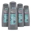 Dove Men+Care Revitalizing 2-in-1 Shampoo and Conditioner For Cleaner, Revitalized Hair Eucalyptus & Birch Plant-Based Cleansers, 90% Naturally Derived Men's Shampoo 12 oz 4 Count DOVE MEN + CARE