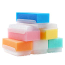 ZIZNBA 12PCS Baby Bath Time Sponge Brush- Body, Hair, and Scalp Cleaning - Gentle on Infant, Toddler Sensitive Skin - Great Sensory Feel. ZIZNBA