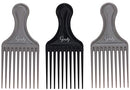 Goody Comb & Lift Hair Pick, Assorted Colors, 3 Count (Pack of 1) GOODY
