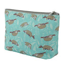 Beautyflier Cosmetic Bag for Women, Cute Makeup Bags Canvas Travel Toiletry Bag Accessories Purse Organizer (Large, Sloth) Beautyflier