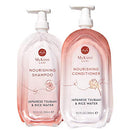 Shampoo & Conditioner Set by MyKirei By Kao, Japanese Tsubaki & Rice Water for Hair, Sustainable Bottles, 10.1 Ounces Each MyKirei