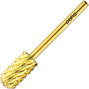 USA Pana 3/32" Safety Nail Carbide - Smooth Round Top Large Barrel Head for Electric Dremel Drill Machine - Grit Size: (4XC, 3XC, 2XC, XC, C, M, F, XF) (Triple Coarse (3XC) GOLD) PANA
