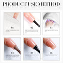 Double Rhythm Translucent Gel Polish Sheer Neutral Natural Light Milky Same Color Same Bottle 15ML Jelly UV Polish Nail Art DIY at Home (Jelly Nude Brown-A1492) Infinity Warehouse