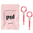 2 in 1 Clear Aligner Chewies and Removal PUL Tool Combo for Invisalign Removable Braces and Trays By The Pultool (2 Pack, Pink) The Pultool