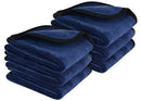 SUNLAND Microfiber Face Makeup Remover Cloths Reusable Facial Cleaning Towel Ultra Soft Washcloths 8inchx16inch (6 Pack, Navy Blue) SUNLAND