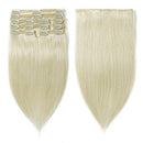 MY-LADY Double Weft 100% Remy Human Hair Clip in Extensions 10''-22'' Grade 7A Quality Full Head Thick Thickened Long Soft Silky Straight 8pcs 18clips Off Black (24" / 24 inch 170g,
