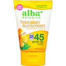 Alba Botanica Sunscreen Lotion SPF 45, Green Tea, 4 Oz (Packaging May Vary) Alba Botanica