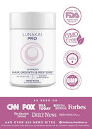 Lunakai PRO USA Made Women’s Hair Growth & Restore Vitamins – Advanced 15+ Nutrient Complex for Visible Results – Natural Thicker Hair Growth Supplement, 90ct Infinity Warehouse