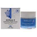 DERMA-E Hydrating Night Cream with Hyaluronic Acid, No Scent, 2 Ounce DERMA-E