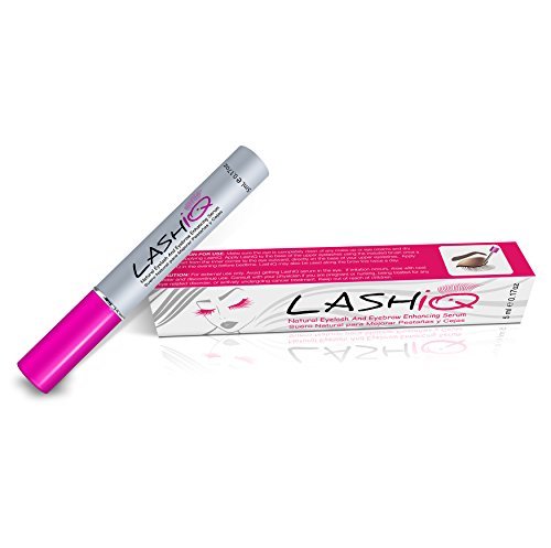 Eyelash Growth Serum (5 ml), Natural Lash & Eyebrow Enhancing Product, With Octatein Complex, Biotin, Hyaluronic Acid, Tea Extract, Vitamin and More- lashiq Lipogaine