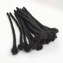 JISHENG Loc Extensions Human Hair Dreadlock 10inch Full Handmade Permanent Loc-Dreadlocks Extensions 30 Strands 0.8cm Width JISHENG
