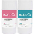 MAGSOL Natural Deodorant for Women & Men - Womens Deodorant with Magnesium - Perfect for Ultra Sensitive Skin, Aluminum Free Deodorant for Women, Baking Soda Free (2 Pack Bundle: Rose & Jasmine) MagSol Organics