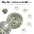 MIZHSE Quick Dry Cat Eye Nail Polish, Green Magnetic Nail Polish with Magnet, Air Drying Fast 15ml Cateye Nail Lacquer for Women Girls Non-Gel Nail Art Manicure DIY Home Infinity Warehouse
