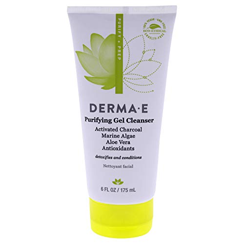 DERMA E Purifying Gel Cleanser, Activated Charcoal, 6oz DERMA-E