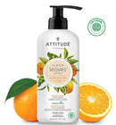 ATTITUDE Super Leaves, Hypoallergenic Hand Soap, Orange Leaves, 16 Fluid Ounce ATTITUDE