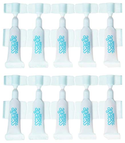 INSTANTLY AGELESS - Facelift In A Box Anti-Aging Face Cream for Forehead Wrinkles, Eyebrows, and Under-Eye Bags (10 Vials)… Instantly Ageless