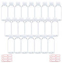 Trendbox 2oz Clear Plastic Empty Bottles with Flip Cap -BPA-free Travel Containers For Shampoo, Lotions, Liquid Body Soap and Massage Oils with Label - 48 Pack TRENDBOX