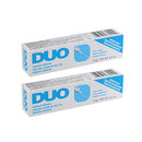 DUO Striplash Adhesive Clear for Fake Lash, Waterproof and Long-Lasting, Seamless Strip-Lash Application, Safe for Sensitive Skin and Eyes, 0.5-Ounce, 2-Packs DUO