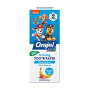 Orajel Kids Paw Patrol Fluoride-Free Training Toothpaste, Natural Fruity Fun Flavor,