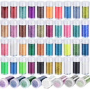 Teenitor 48 Colors Glitter Set, Fine Glitter for Resin, Arts and Craft Supplies Glitter, Festival Glitter Makeup Glitter, Cosmetic Glitter for Body Nail Face Hair Eyeshadow Lip Gloss Making Teenitor